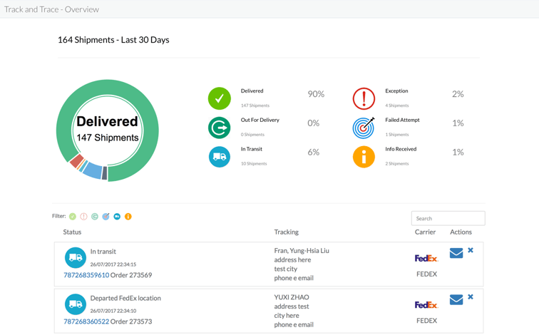 package tracking software